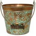 Perfectpatio 8 in. Floral Planter; Vintage Copper PE135060